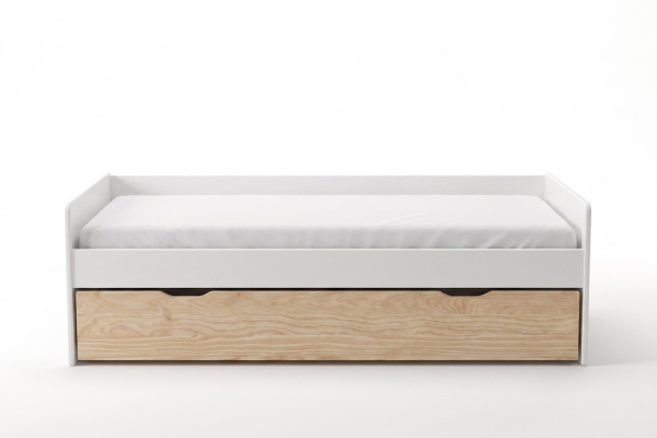 Lit gigogne banquette Nina 90x190 | Pin massif, conçu en France