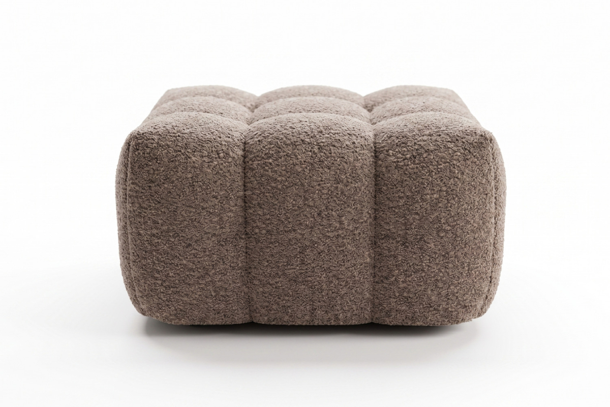 Pouf Cloud – Tissu bouclette, confort et design