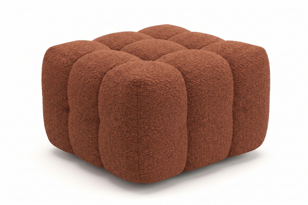 Pouf Cloud – Tissu bouclette, confort et design