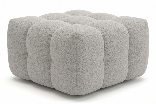 Pouf Cloud – Tissu bouclette, confort et design