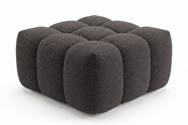 Pouf Cloud – Tissu bouclette, confort et design