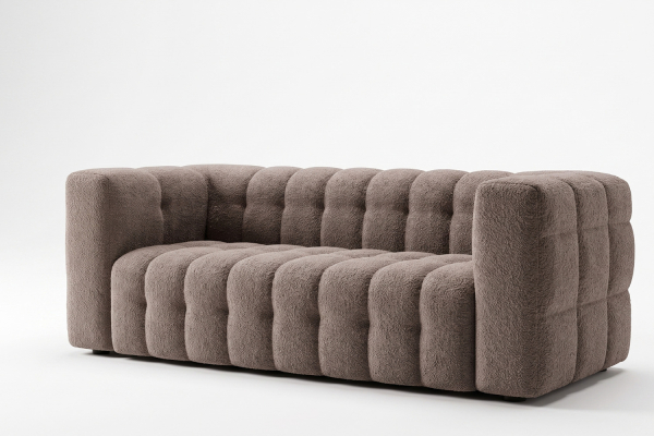 Canapé fixe 3 places Cloud – Tissu bouclette élégant, design italien