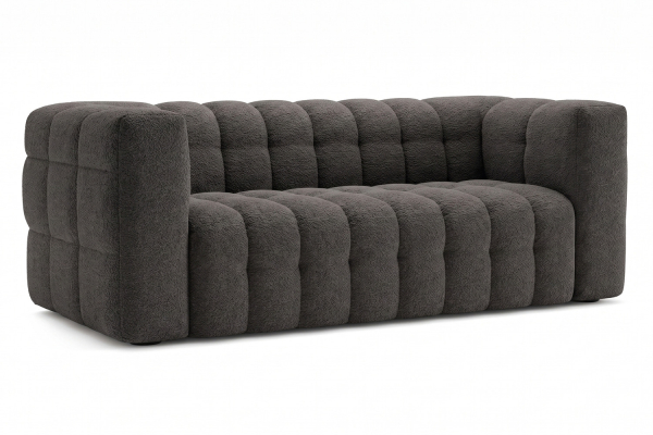 Canapé fixe 3 places Cloud – Tissu bouclette élégant, design italien