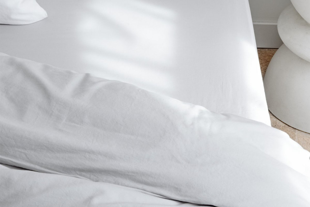 Drap housse pur coton bio uni | Maison Aveni