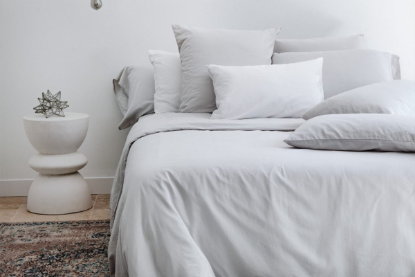 Drap housse pur coton bio uni | Maison Aveni