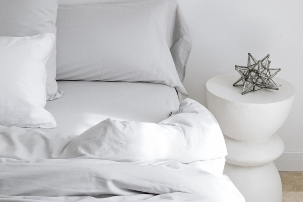 Drap housse pur coton bio uni | Maison Aveni