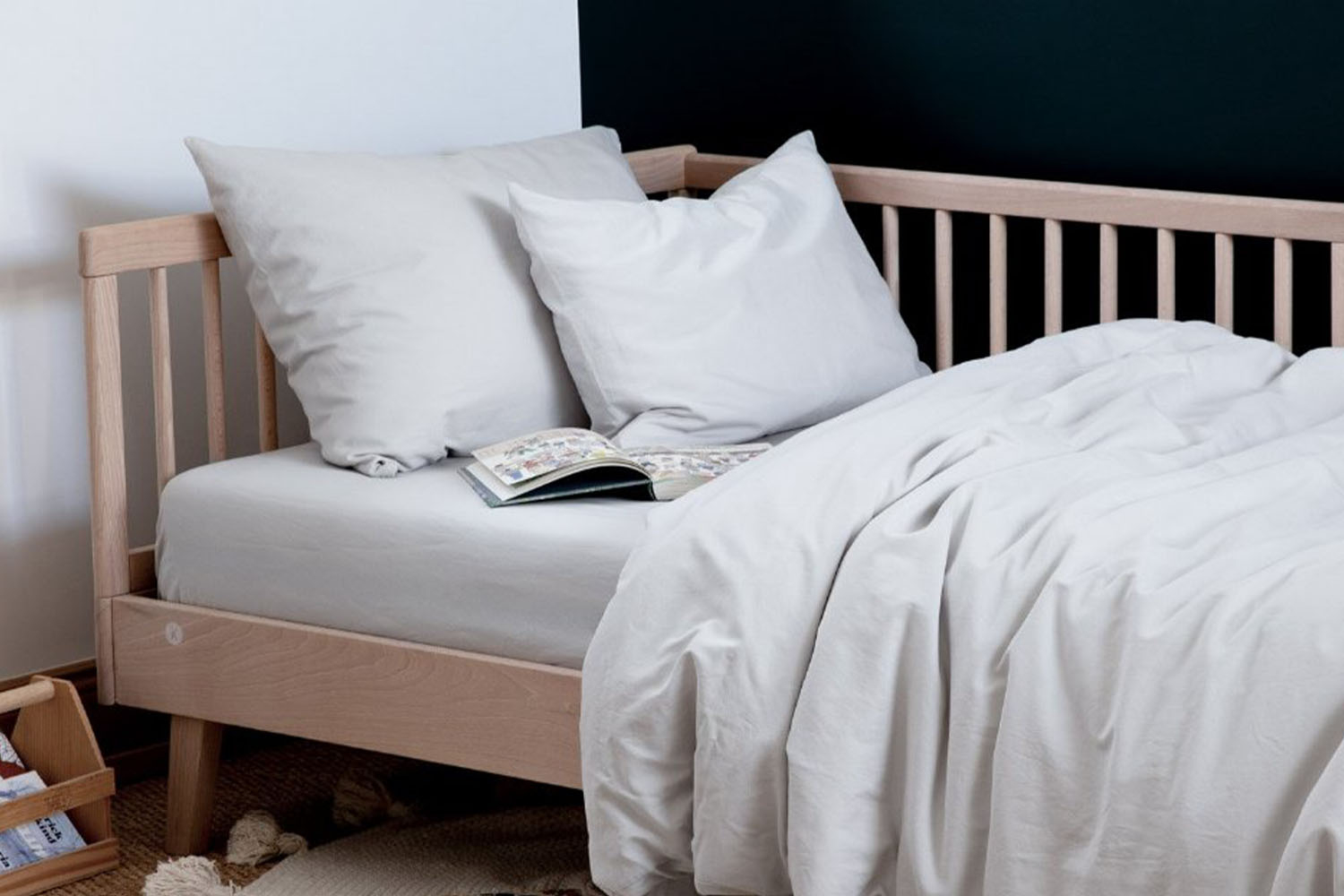 Drap housse pur coton bio uni | Maison Aveni