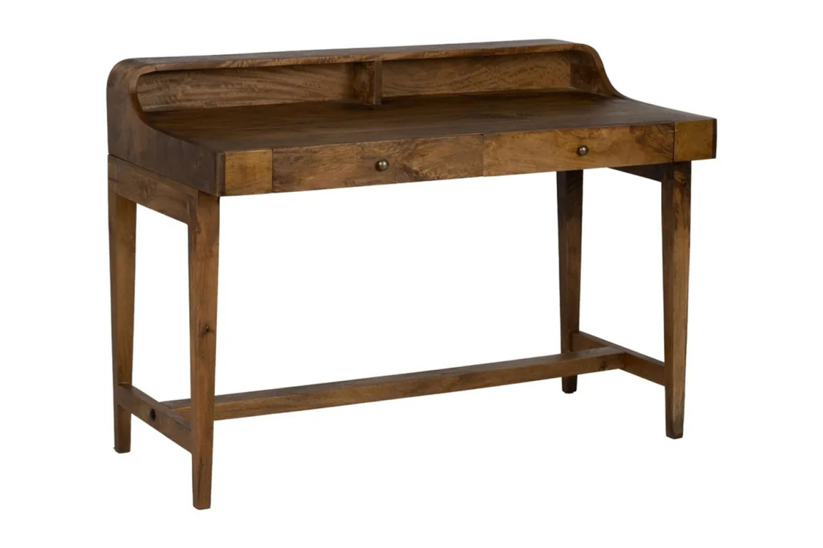 Bureau secrétaire en manguier massif 122 cm | Maison Aveni