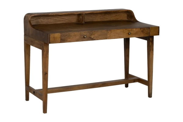 Bureau secrétaire en manguier massif 122 cm | Maison Aveni
