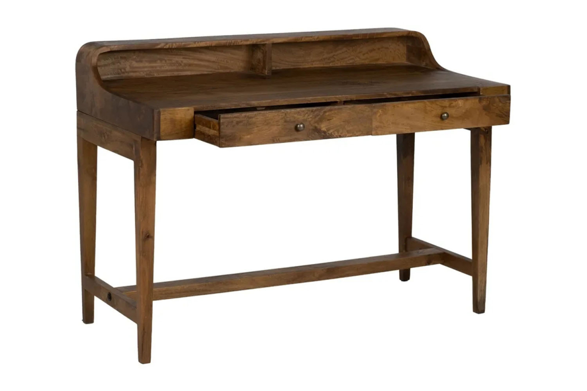 Bureau secrétaire en manguier massif 122 cm | Maison Aveni