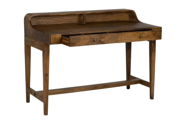 Bureau secrétaire en manguier massif 122 cm | Maison Aveni