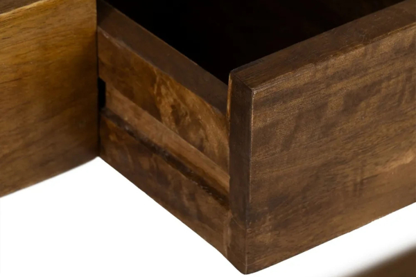 Bureau secrétaire en manguier massif 122 cm | Maison Aveni