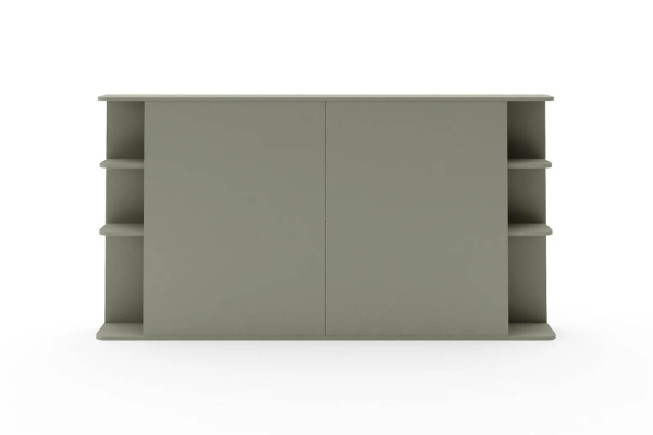 Lit coffre 160x200 blanc avec tête de lit Milla | 100% français
