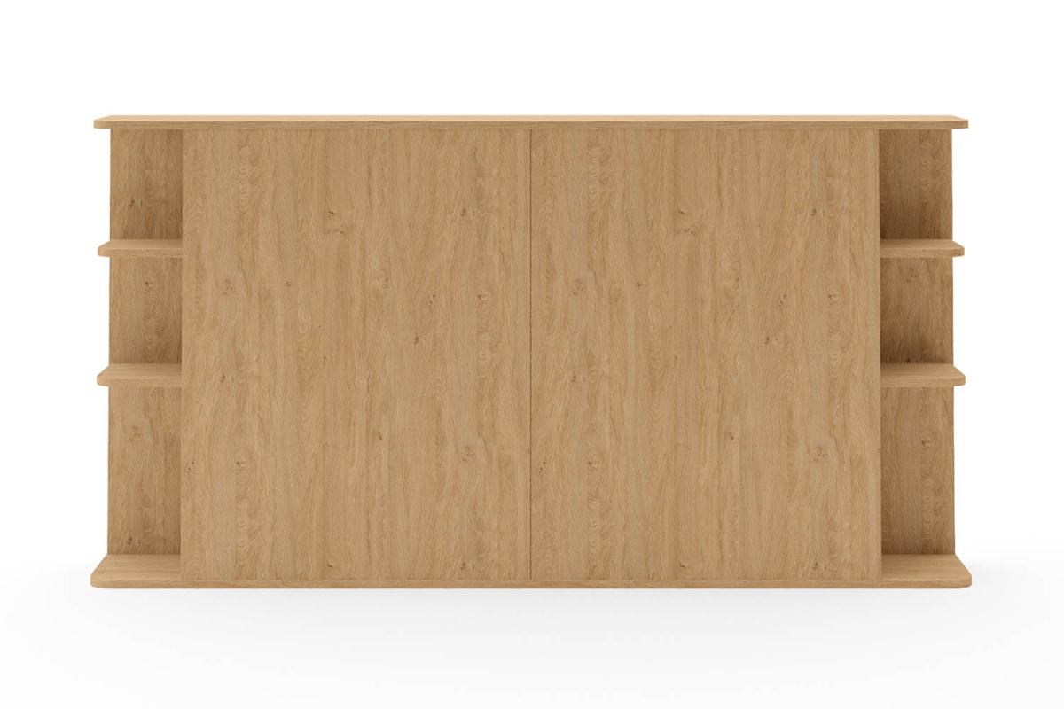 Lit coffre 160x200 blanc avec tête de lit Milla | 100% français