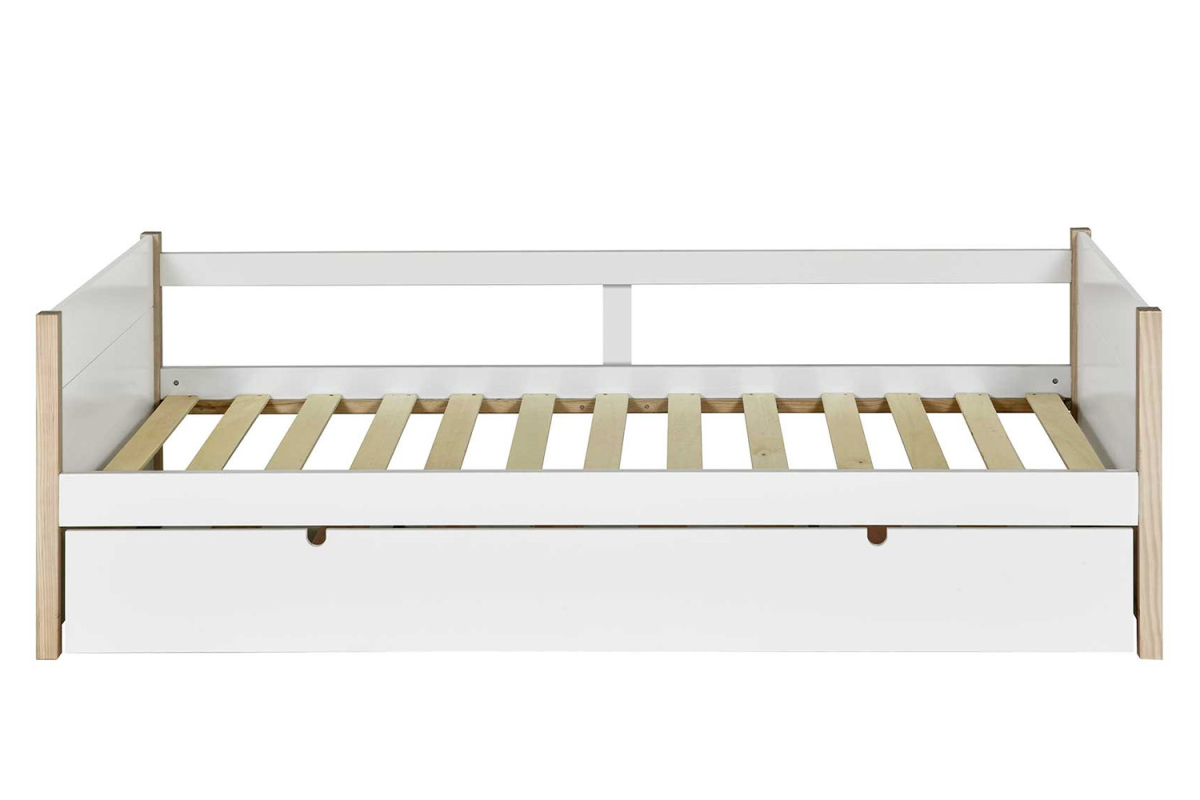 Lit gigogne banquette en bois Soréa 90x190 | Maison Aveni