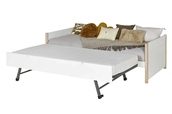 Lit gigogne banquette en bois Soréa 90x190 | Maison Aveni