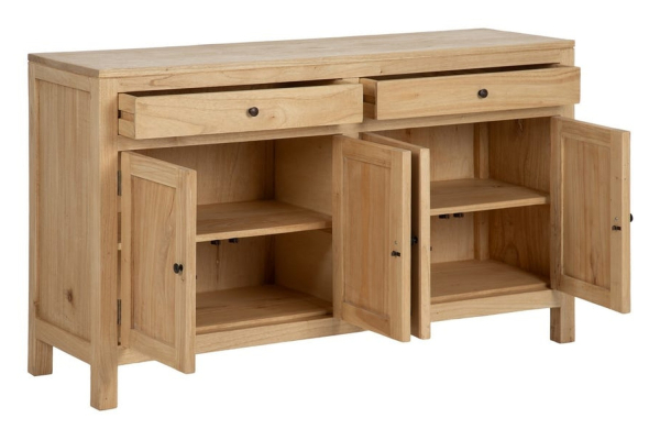 Buffet 140 cm Lior – Le charme du mindi, le rangement en plus
