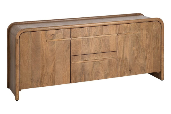 Sideboard Luan, 165 cm – Sanfte Rundungen, viel Stauraum