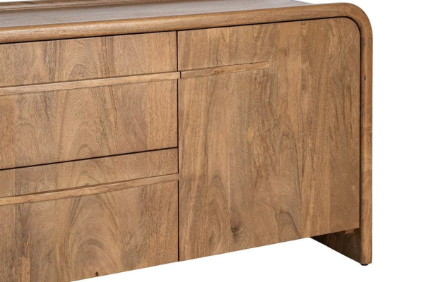 Credenza 165 cm Luan – Curve morbide, tanto spazio per riporre