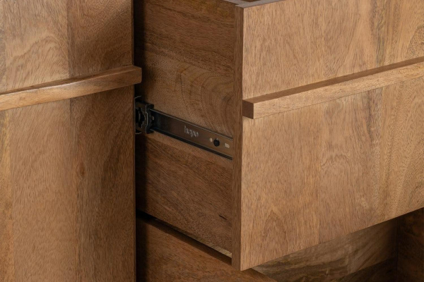Buffet 165 cm Luan – Courbes douces, rangement généreux