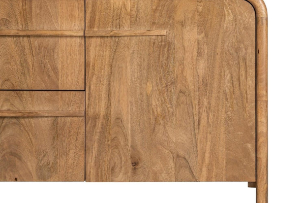 Buffet 165 cm Luan – Courbes douces, rangement généreux