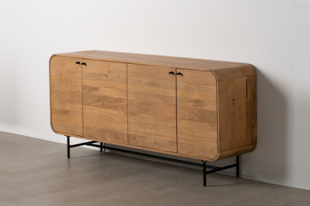 Buffet en manguier 170 cm Aube – Élégance et rangement