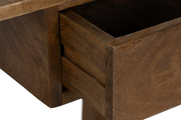 Schreibtisch aus Mangoholz Solvia – Arbeiten mit klarem Kopf