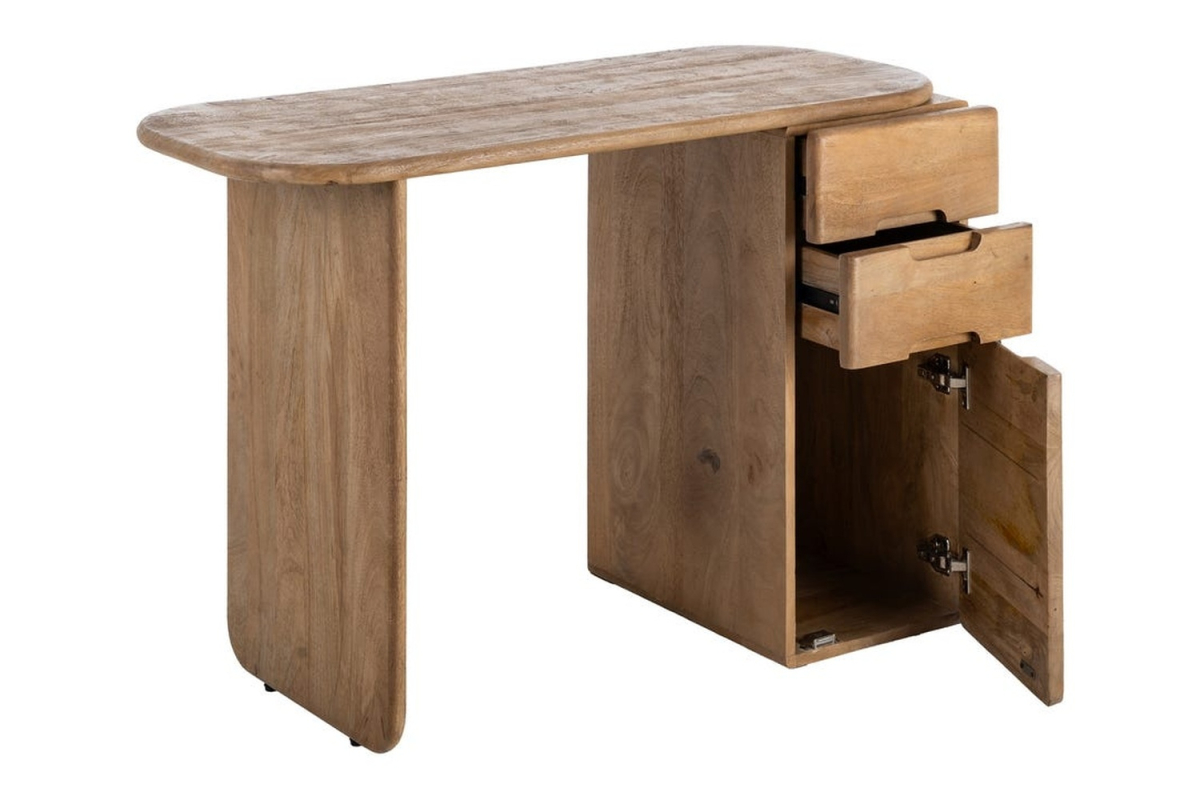 Bureau en manguier Luan – Un espace organisé avec style