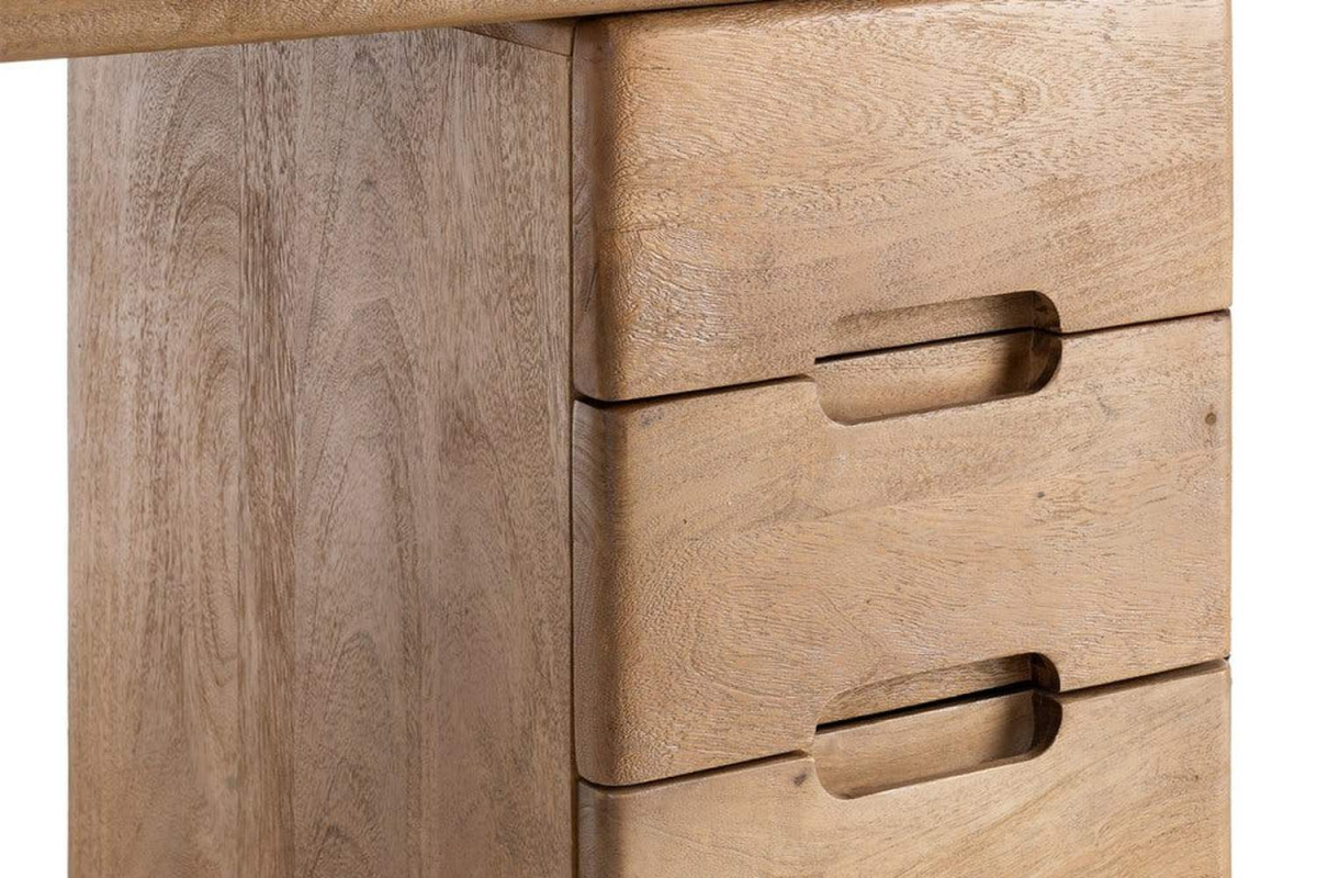 Bureau en manguier Luan – Un espace organisé avec style