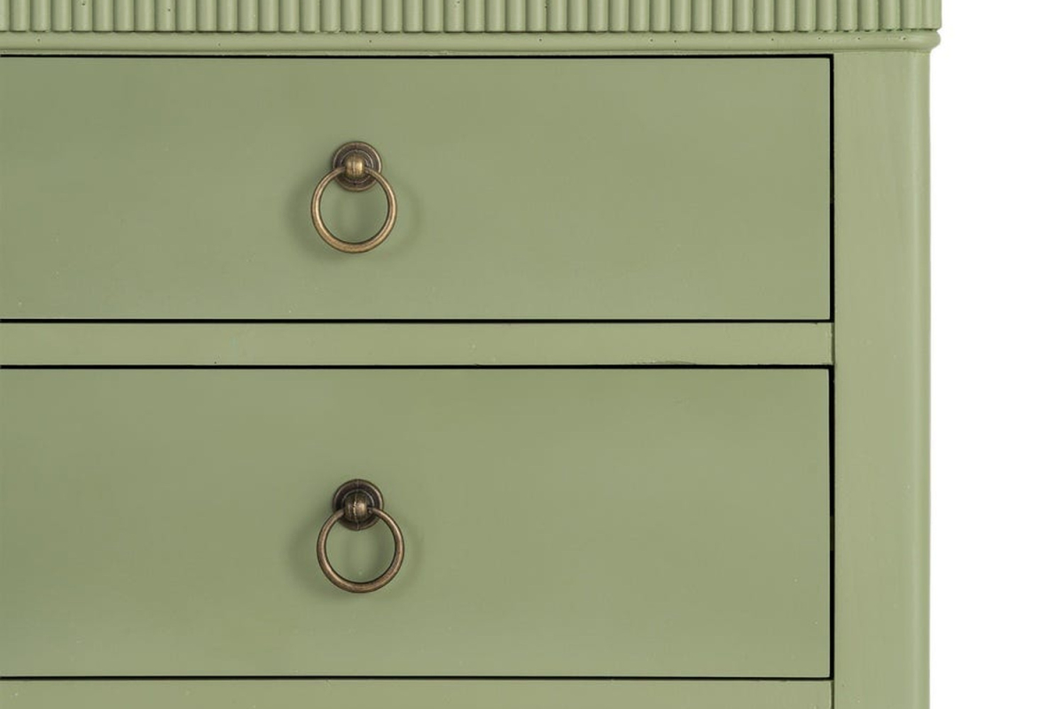 Comodino verde Varen – Un tocco di colore accanto al letto