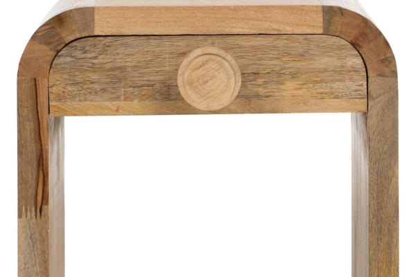 Chevet en manguier Almar – Le charme des courbes douces