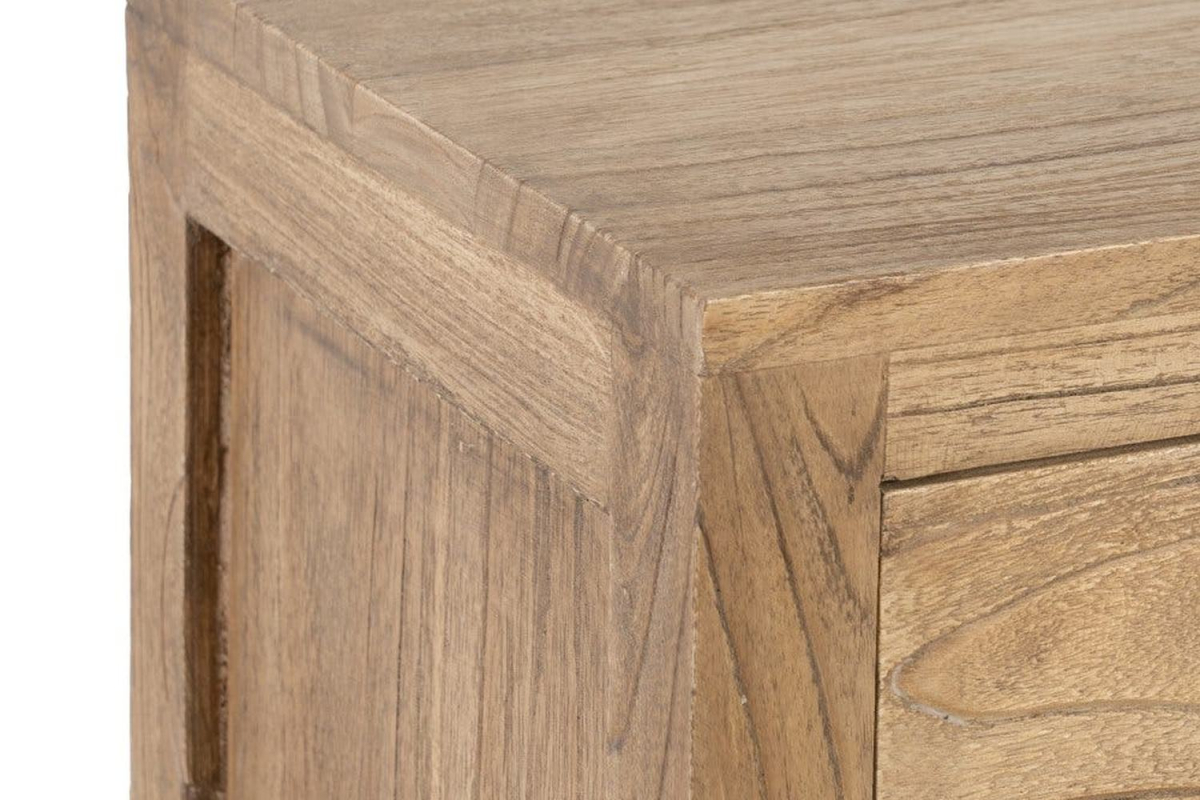 Nachtkastje met 3 lades Lior – Een natuurlijk opgeruimde slaapkamer