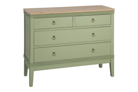 Cómoda verde Varen – Almacenaje lleno de color