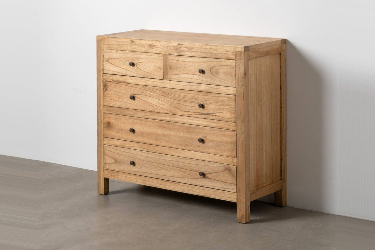 Commode en mindi massif Lior – Le charme du vrai bois