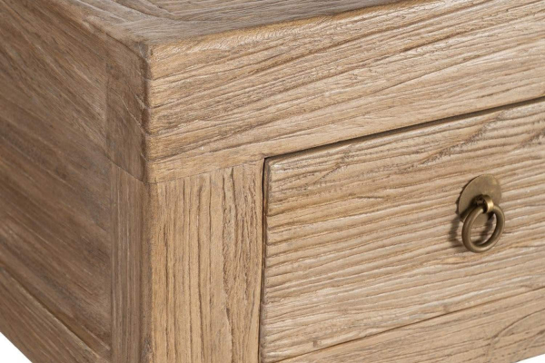 Console en orme recyclé Lior – Le charme du grand format