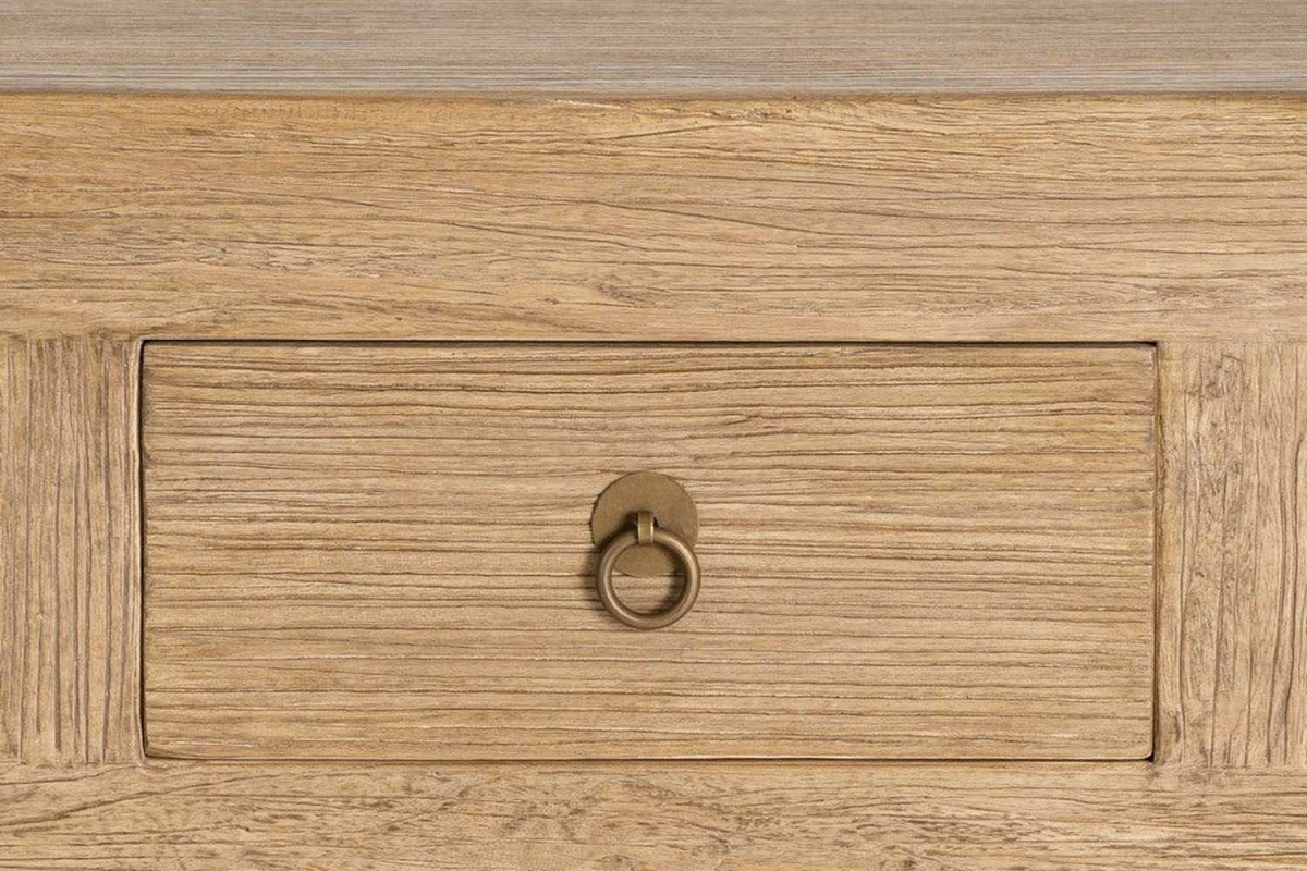 Console en orme recyclé Lior – Le charme du grand format