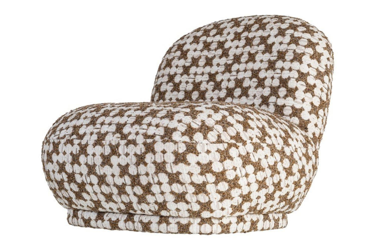 Fauteuil à motifs Orel – Confort et design enveloppant