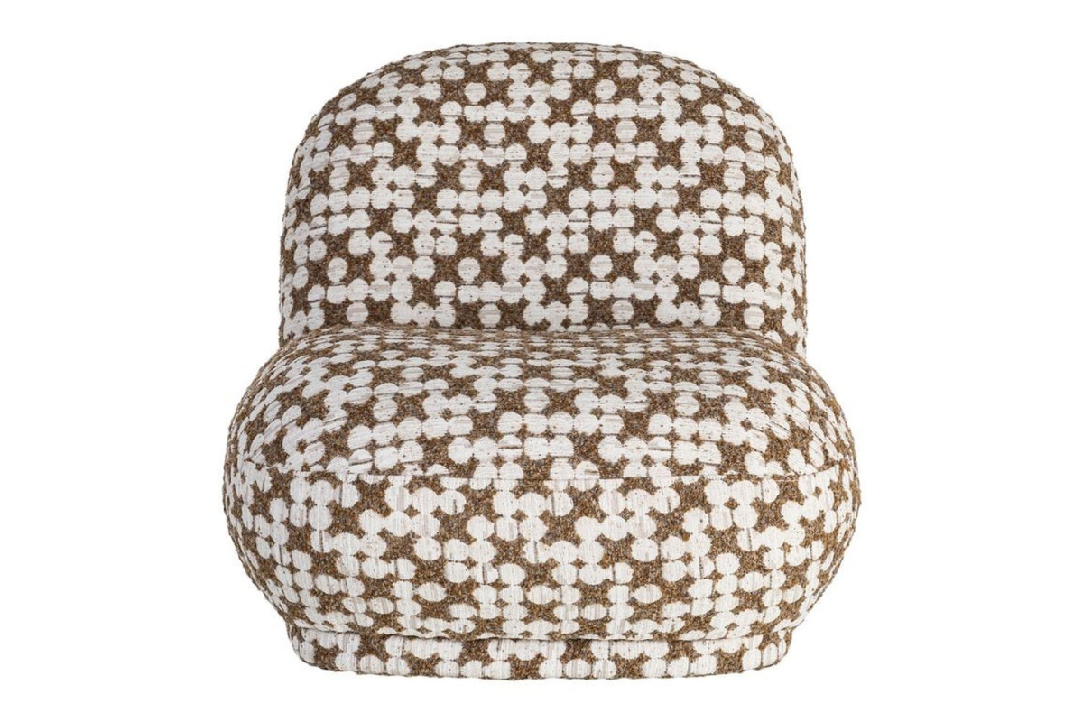 Orel patterned armchair – Comfort and enveloping design