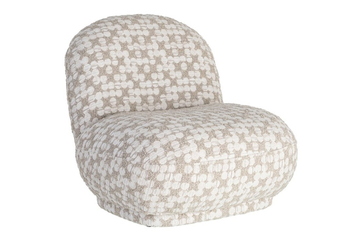 Orel patterned armchair – Comfort and enveloping design