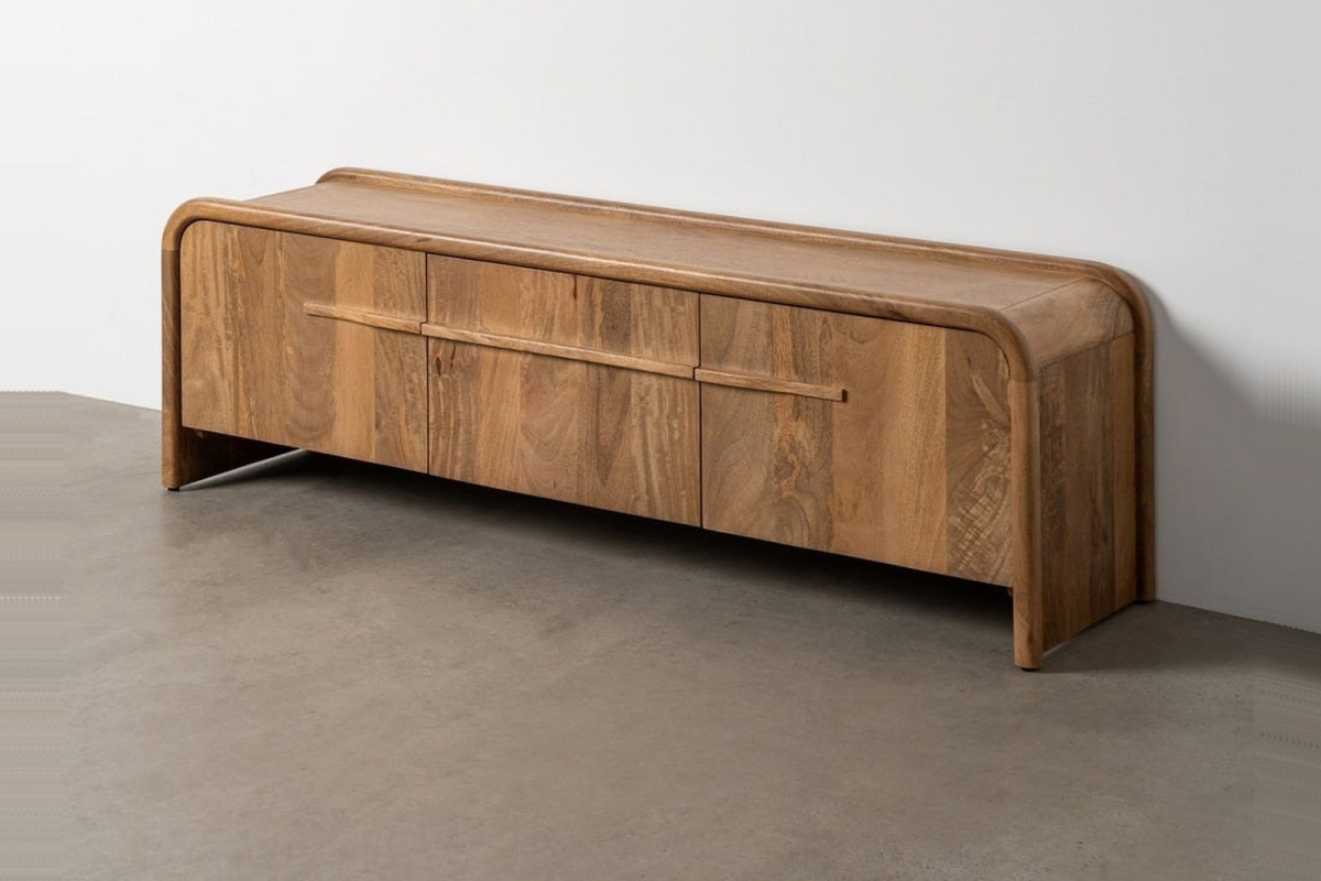 Luan 160 cm TV stand – Storage with soft curves