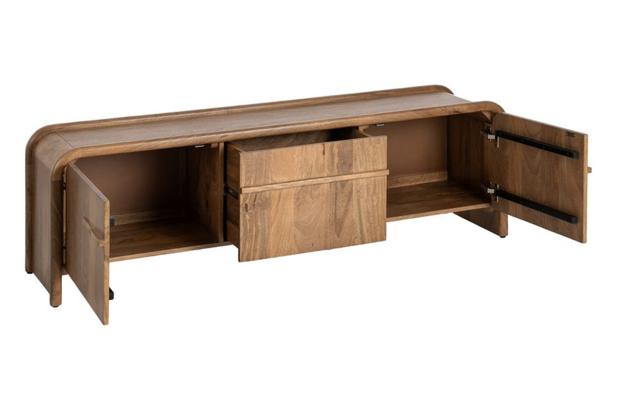 Luan 160 cm TV stand – Storage with soft curves