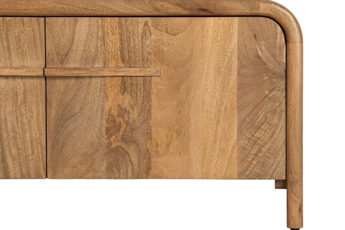 Meuble TV 160 cm Luan – Le rangement tout en courbes