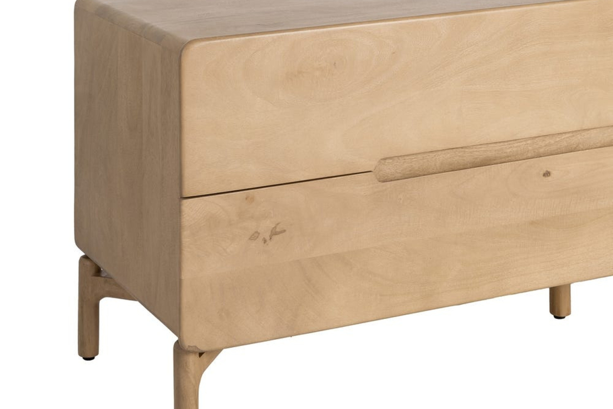 Tv-meubel Arven 160 cm – Een opgeruimde, warme woonkamer