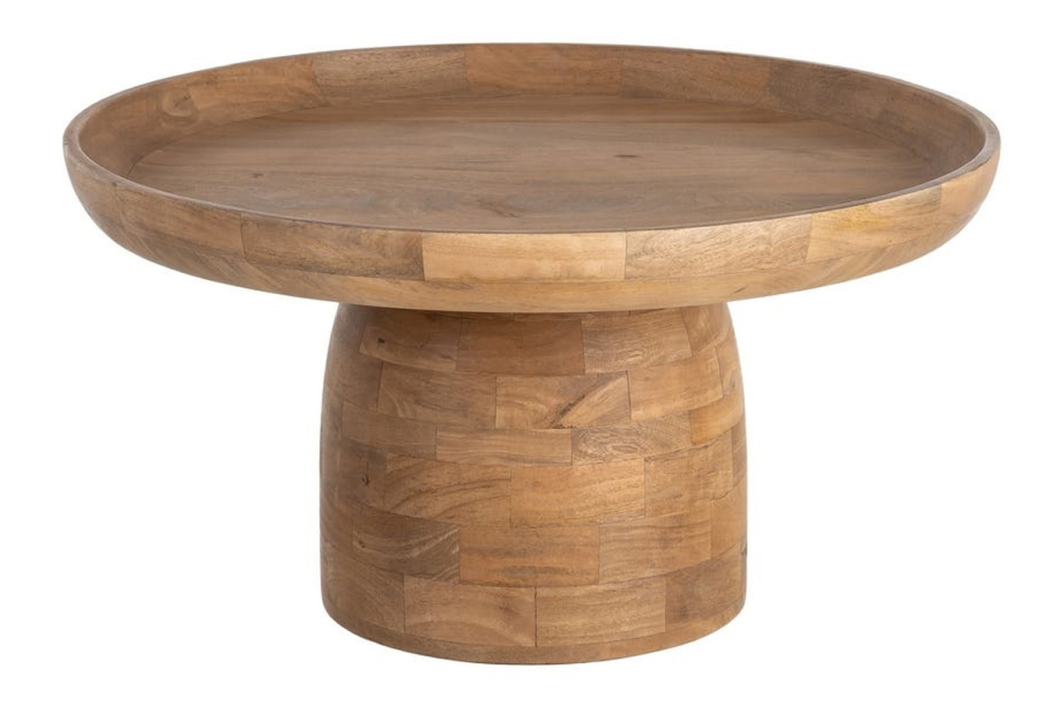 Almar round coffee table – Warmth in a compact design