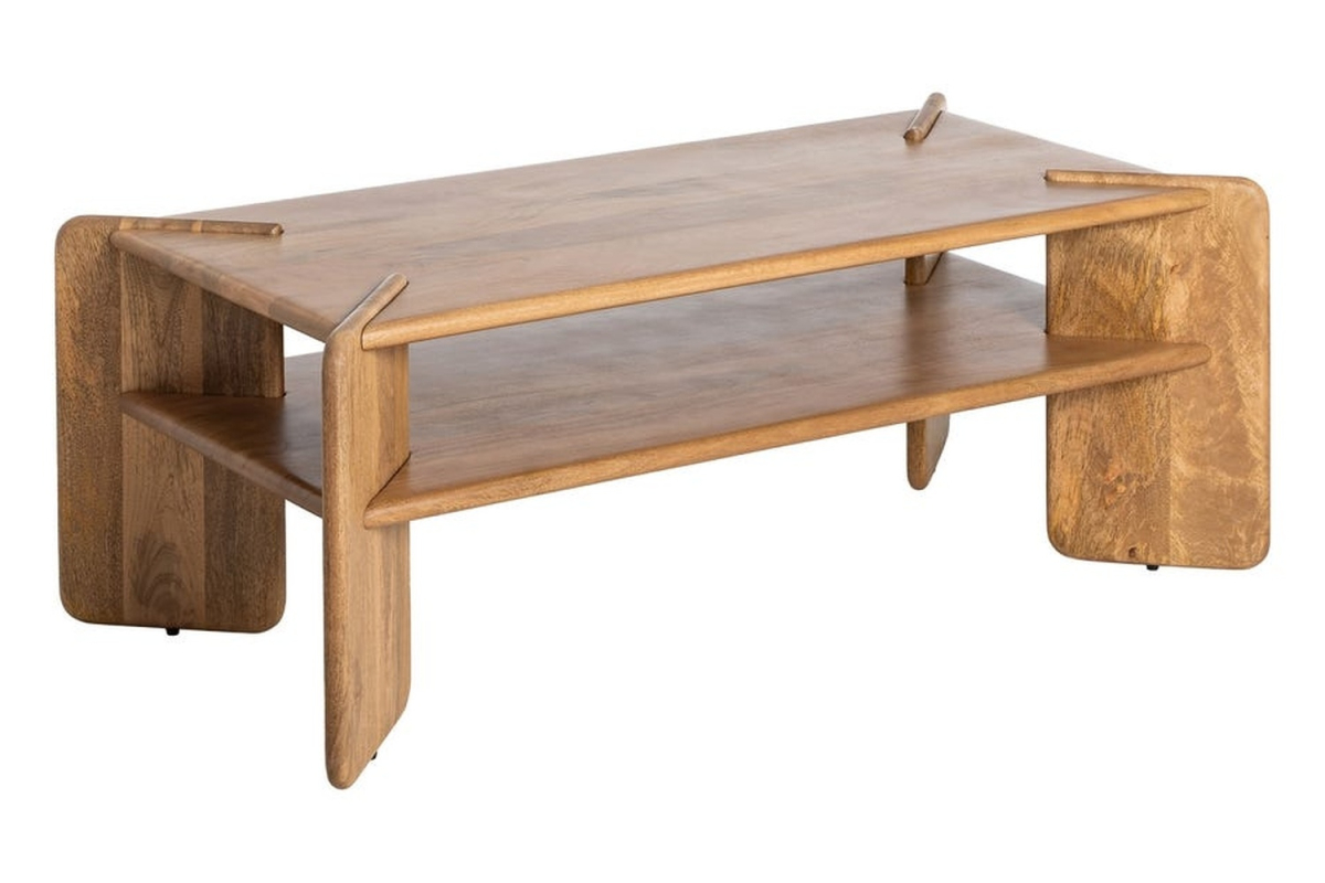 Couchtisch Orval, 121 cm – Stauraum mit sanften Linien
