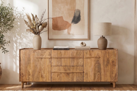 Buffet Orval 160 cm en manguier massif – Rangement chic