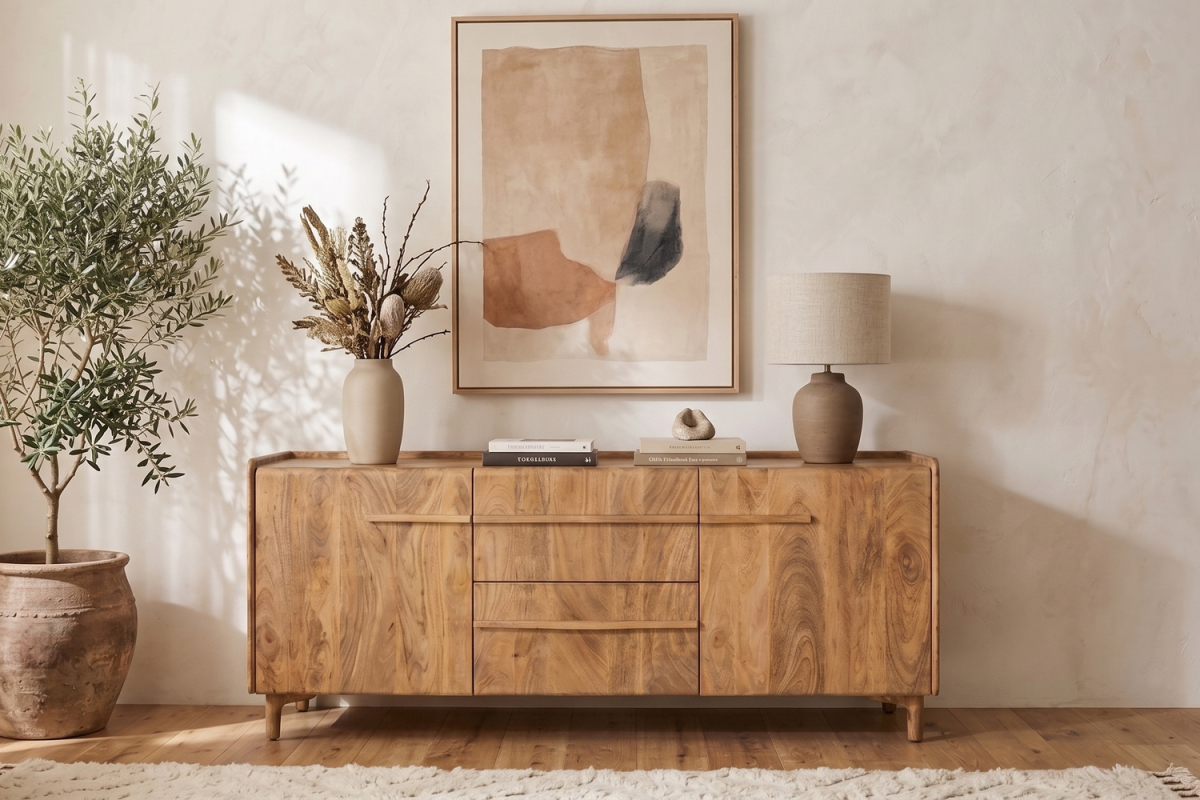 Buffet Orval 160 cm en manguier massif – Rangement chic