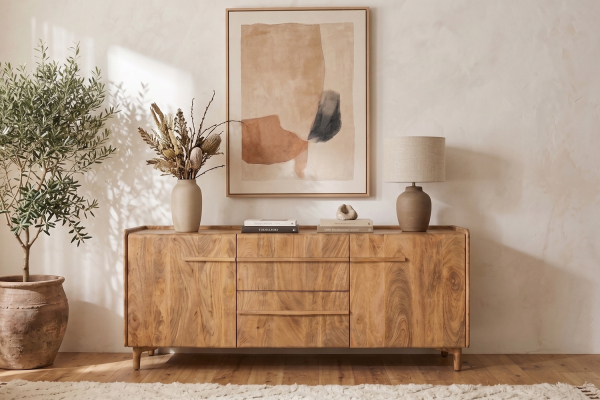 Buffet Orval 160 cm en manguier massif – Rangement chic