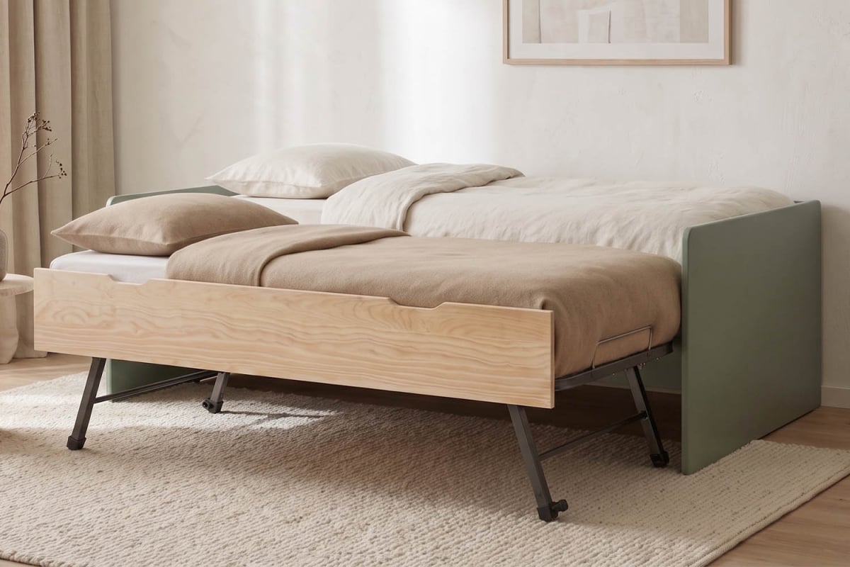 Letto a divano Nina e 2 materassi Bambù | Maison Aveni