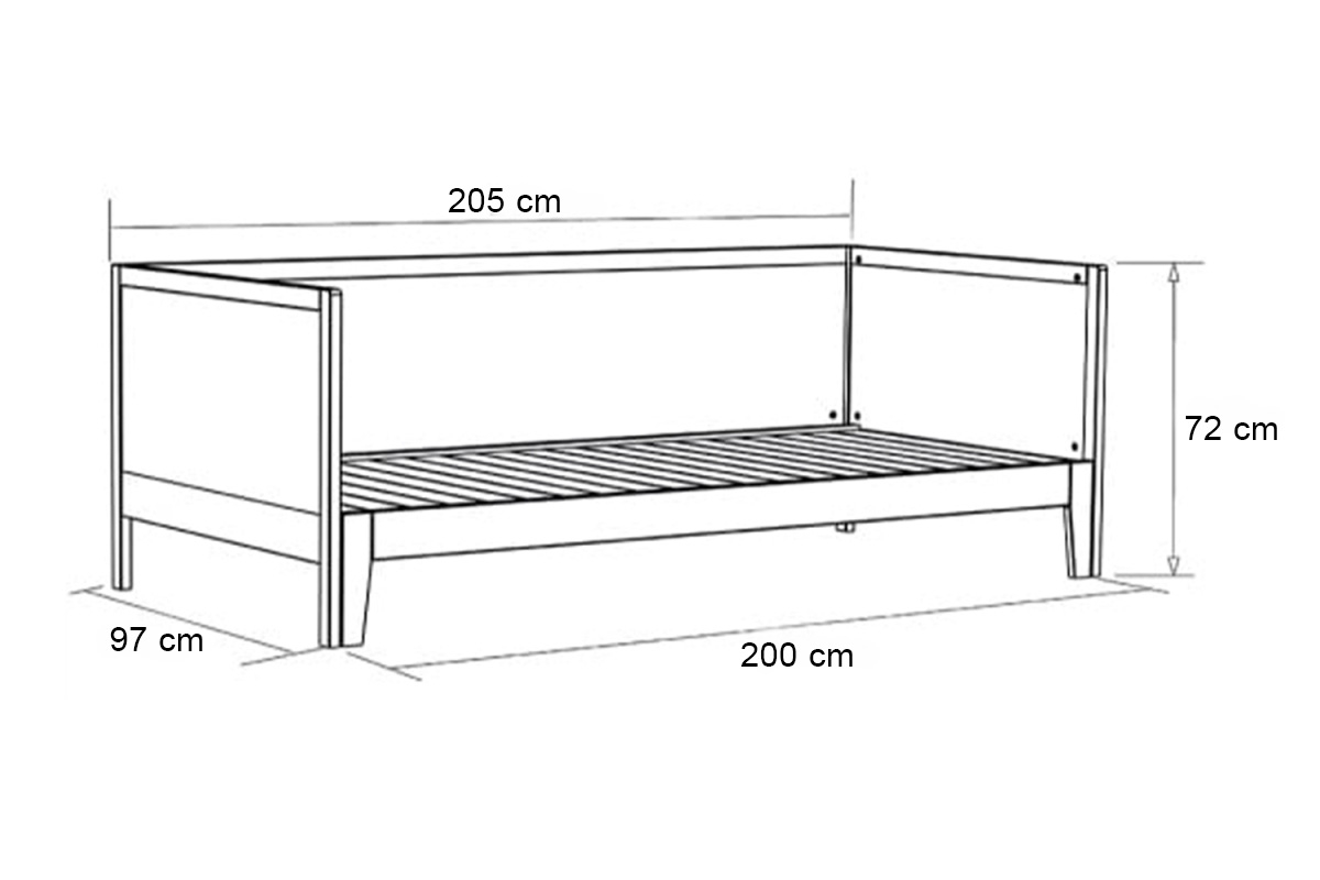 Sienna Extendable Daybed | French Solid Beech